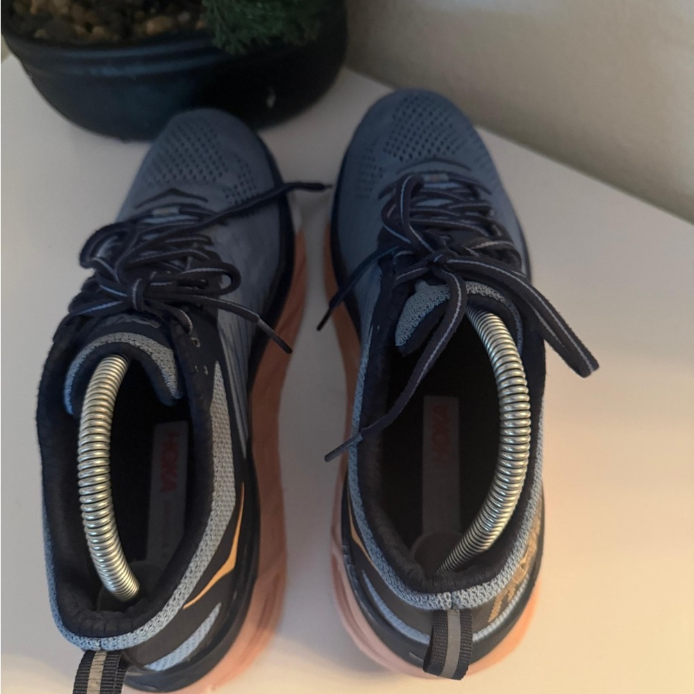 Hoka Women's Arahi 3 Athletic Shoes - Blue and Peach - Picture 5 of 5